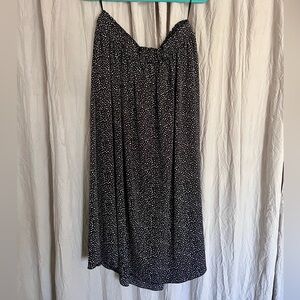 Elegant Black and White Polka Dot Skirt
